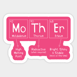 Periodic Table of Elements Mother Sticker